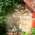 Wesleyan plaque in Hungarton village in East Midlands and Leicestershire
