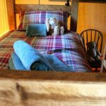 Bunk bed at Village Farm Getaway, holidays glamping and luxury camping in East Midlands and Leicestershire