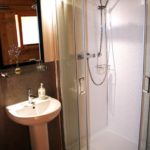 Shower room at Village Farm Getaway, holidays glamping and luxury camping in East Midlands and Leicestershire