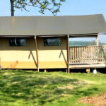 Safari tent at Village Farm Getaway, holidays glamping and luxury camping in East Midlands and Liecestershire